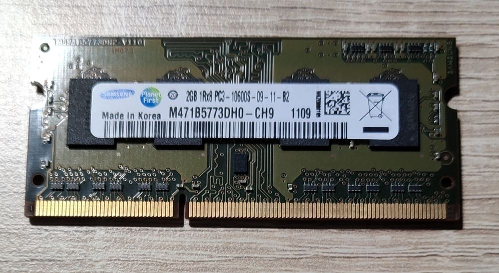 Samsung RAM DDR3 2G so-dimm 10600S
