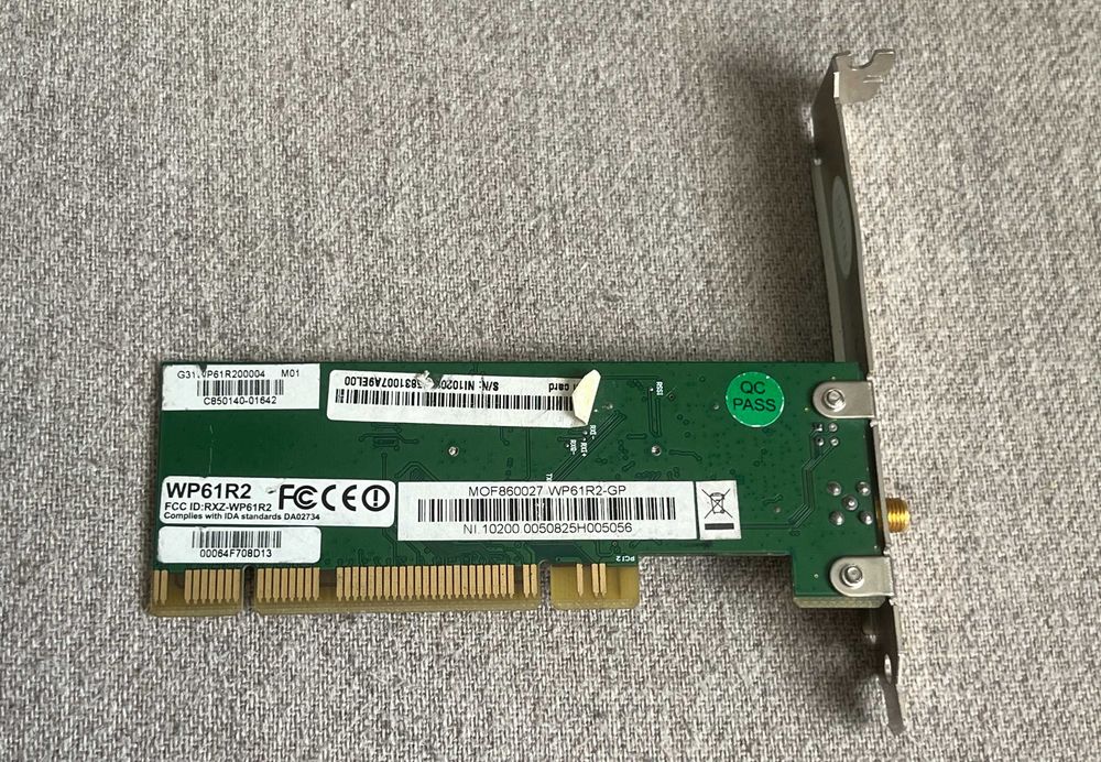 Placă rețea wireless PCI WP61R2 Realtek RTL8185L 54Mbps Wi-Fi
