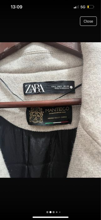 Palton Zara x Manteco