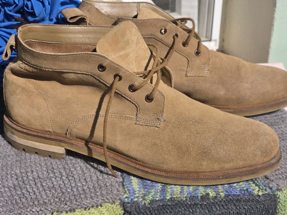 Clarks мъжки обувки естествен велур N45