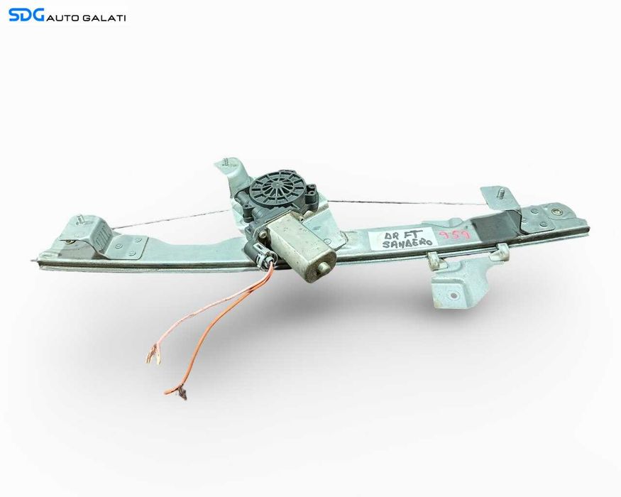 Macara Electrica pentru Geam Sticla de pe Usa Portiera Dreapta Fata Dacia Duster 2010 - 2018 Cod 8200733828 [LR6128]