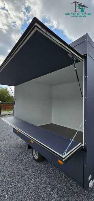 Rulota comerciala fast food , Coffe, patiserie 3m -750kg