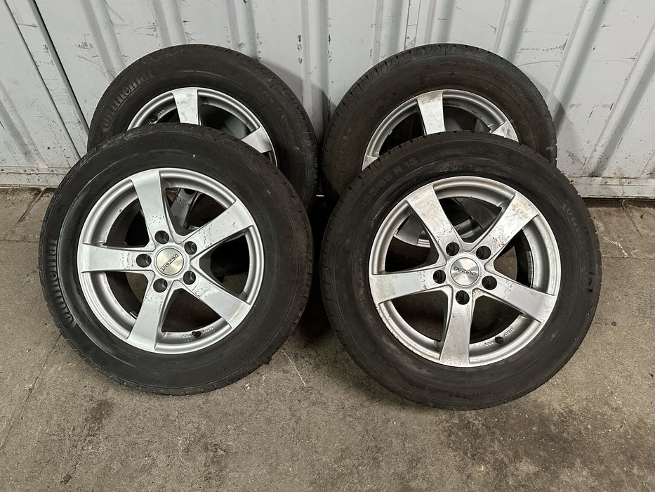 Set jante aliaj dezent + anvelope  Jante R15 , 5x112 Seat, Skoda, VW