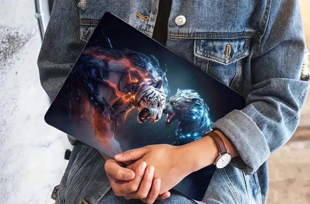 Noutbuk Stiker chzilishdan va zarbadan himoya vositasi oʻzgacha dizay