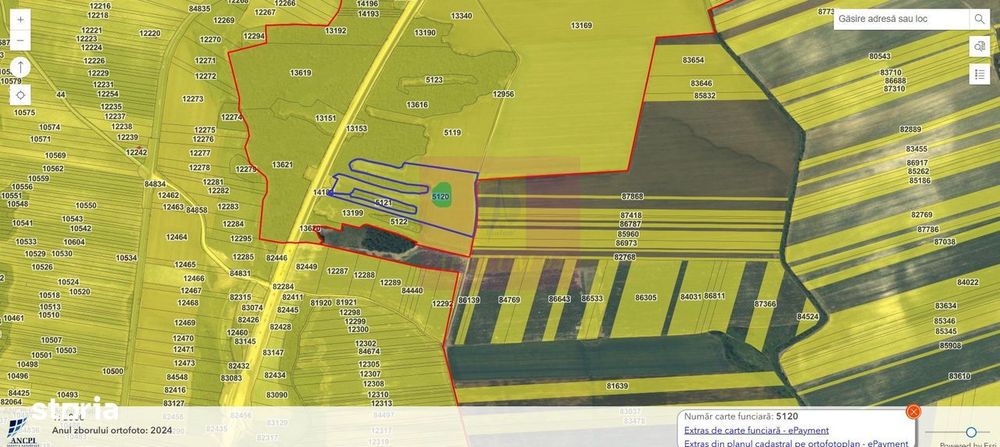 Teren 6,26 ha lângă DEx12 Pitești