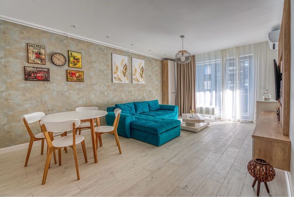 Temporary rent sea view first line sunny beautiful Apartment 2 rooms, 60 mp, Mamaia Nord, Promenada
