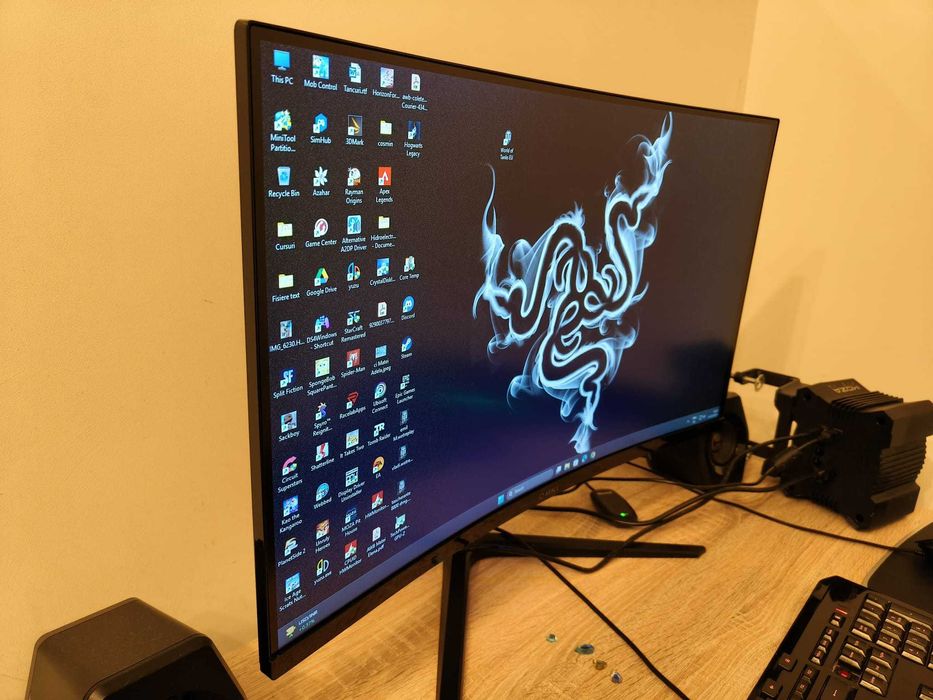 Monitor ViewSonic  27", Full HD, Curbat, 165Hz , stare impecabila.