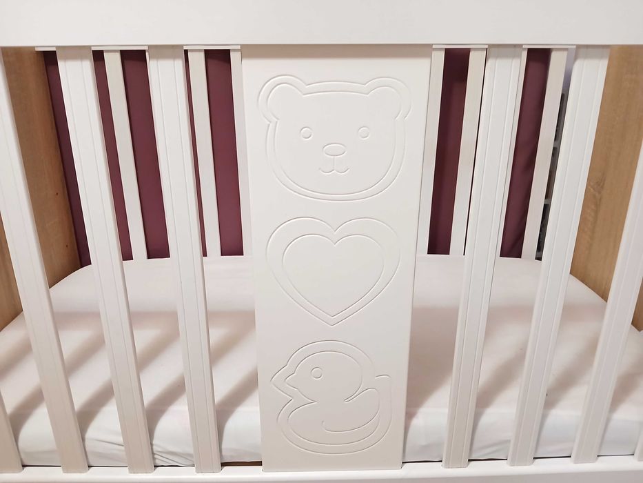 Бебешко легло /кошара/ Арбор с люлеещ механизъм и чекмеджета + матрак