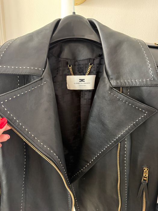 Geaca de piele Elisabetta Franchi