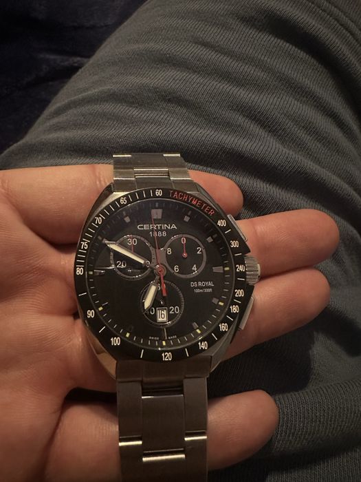 Ceas Certina DS Royal Chronograph Swiss Made – oțel, 100m