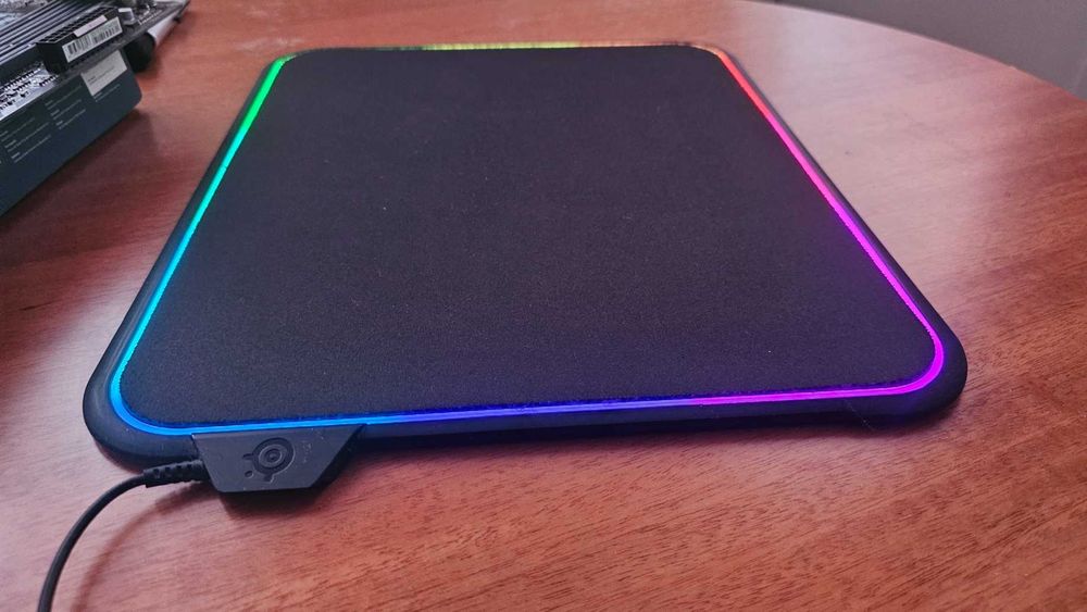 Mousepad SteelSeries QcK Prism, Dual Surface, iluminare RGB