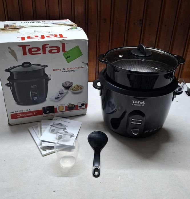 Оризовар Tefal RK103811, 600W, Капацитет 5 л, Функция за загряване, Готвене на пара
