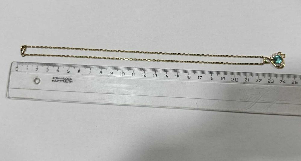 Златен синджир с висулка лебед  14K 585/ 5.19 гр – Italy