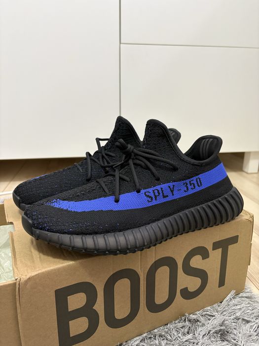 Yeezy boost 350 negru-albastru