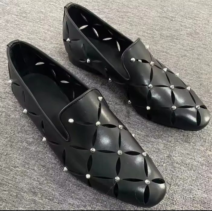 UNICAT Pantofi din piele perforata cu decupaje si tinte