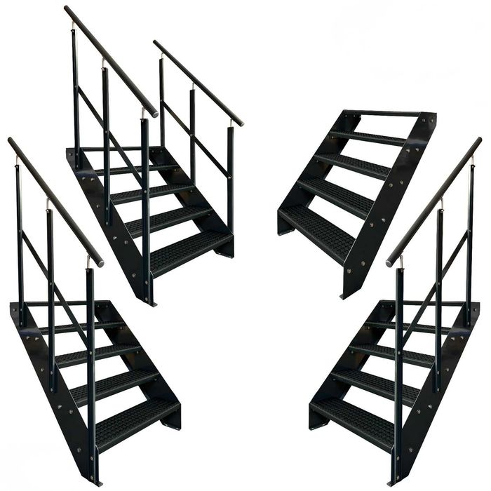 Метално стълбище 5 стъпала | Външни стълби | Поцинковано