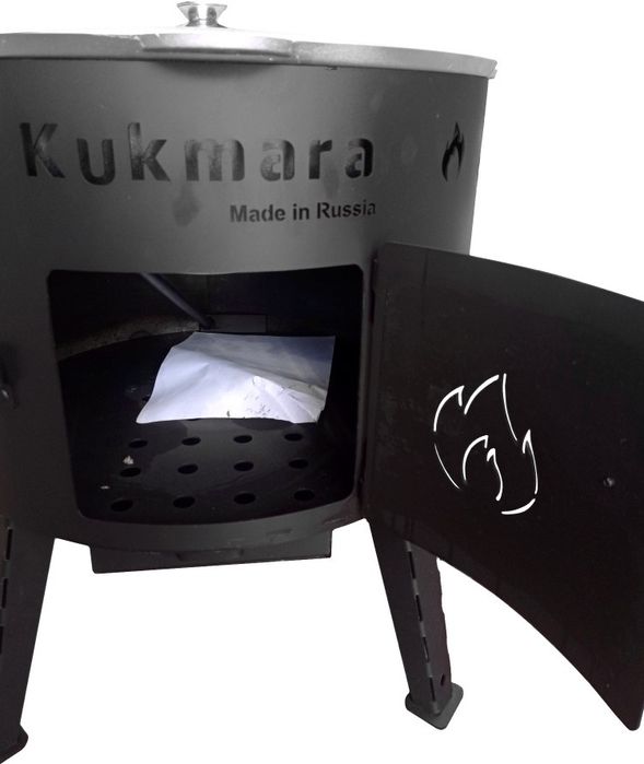 Очаг для костра Kukmara Учаг kaz005 + казан8  15  22 л