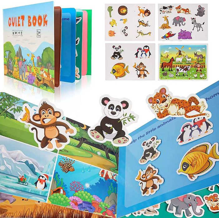 Интерактивна книжка Монтесори специални потребности занимателна игра