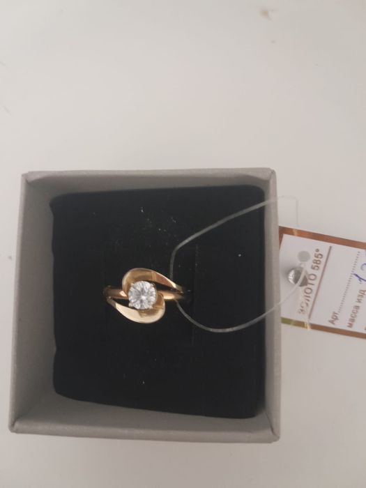 Кольцо золото 80000