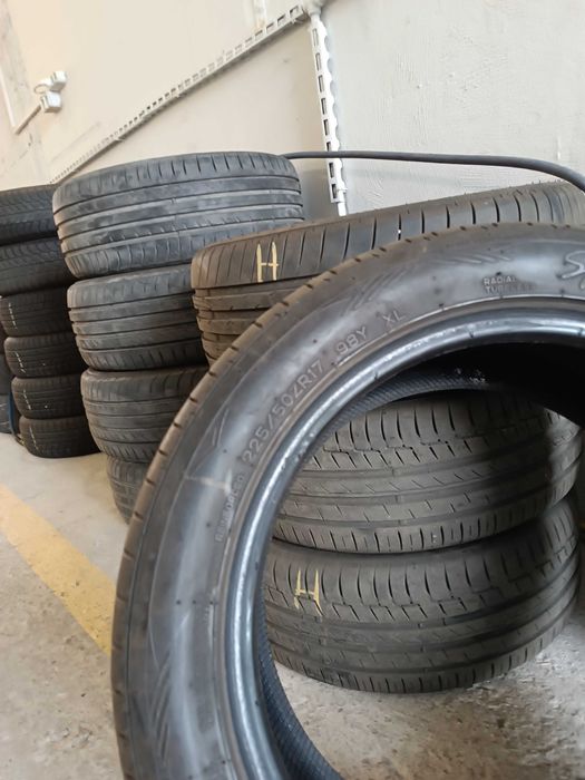 Продавам 2бр гуми225/45/ 18цл зимни и4бр летни 225/50/17цл