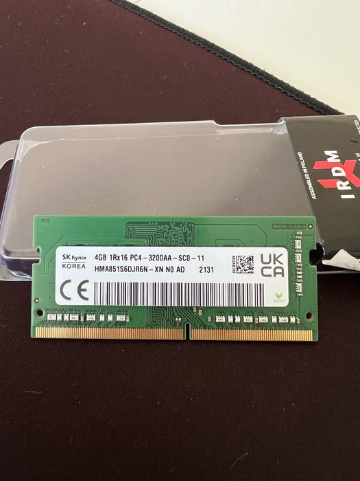Memorie ram laptop 8 gb 2 x 4 gb SK hynix 3200mhz