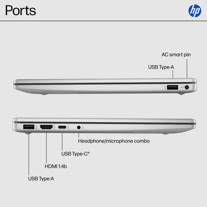 HP 14-ep0299nr Intel Core i3-N305/ DDR4 8GB/ SSD 256GB/ 14" FHD/Silver