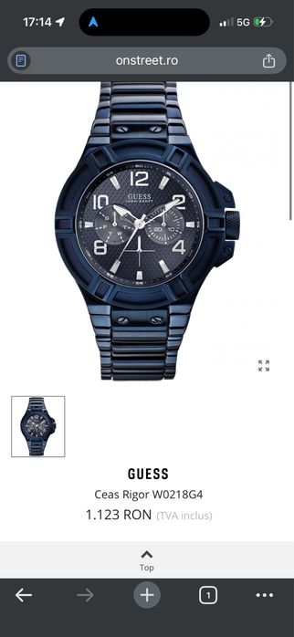 Ceas Guess Rigor W0218G4