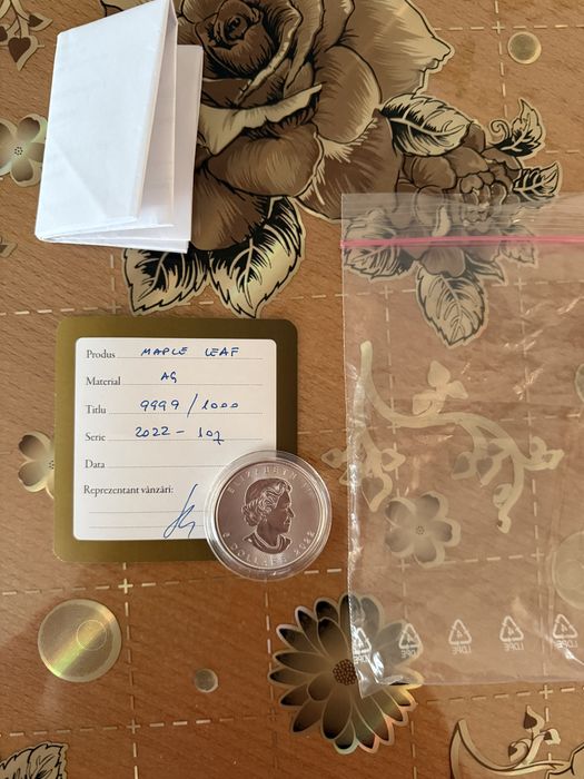 Moneda argint Canada Maple Leaf 1 Oz