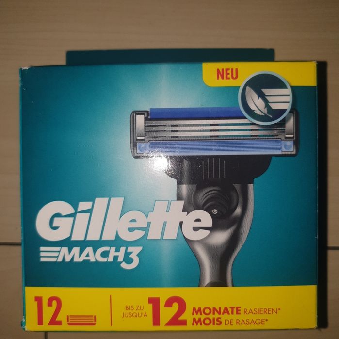 Set 12 rezerve Gillette Mach3 sigilat