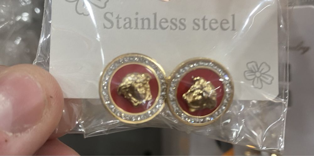Cercei Placati cu Aur Versace