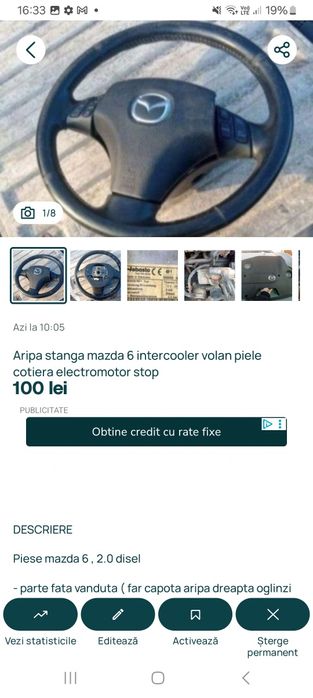Motor Cutie 2.0 disel Mazda 6 2007cu anexe capac motor electromotor