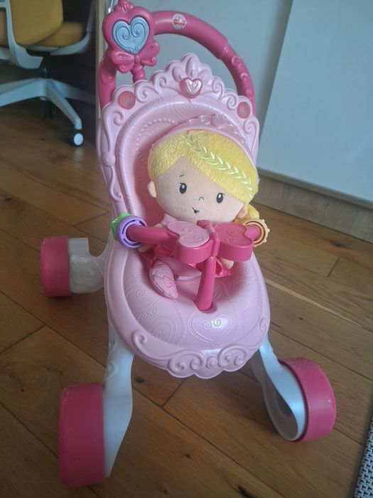 Fisher Price 2в1 количка за прохождане/количка с кукла.