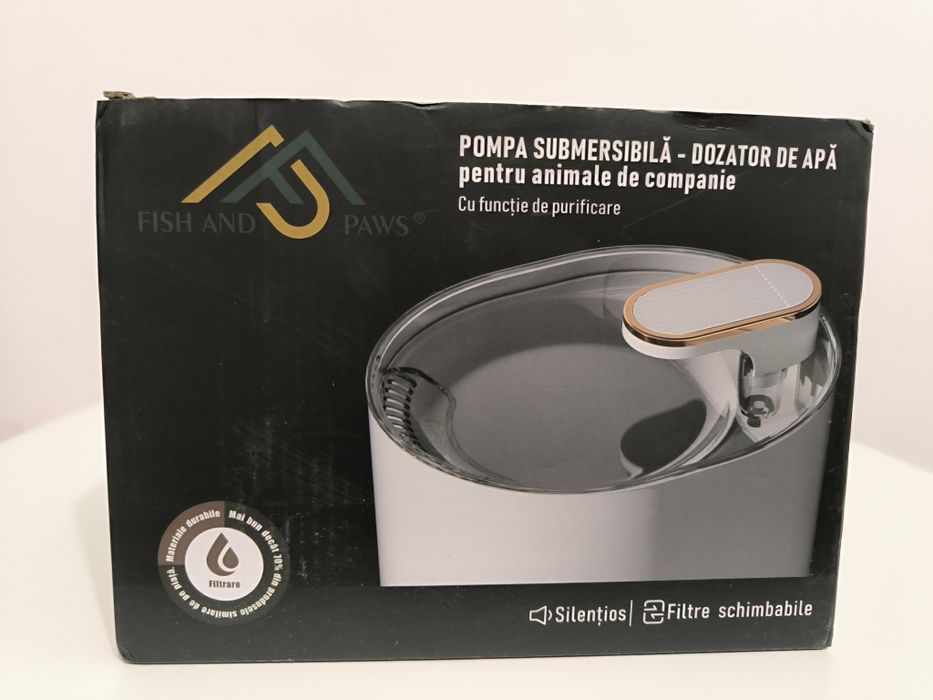 Dozator automat de apă/ fântână pentru pisici