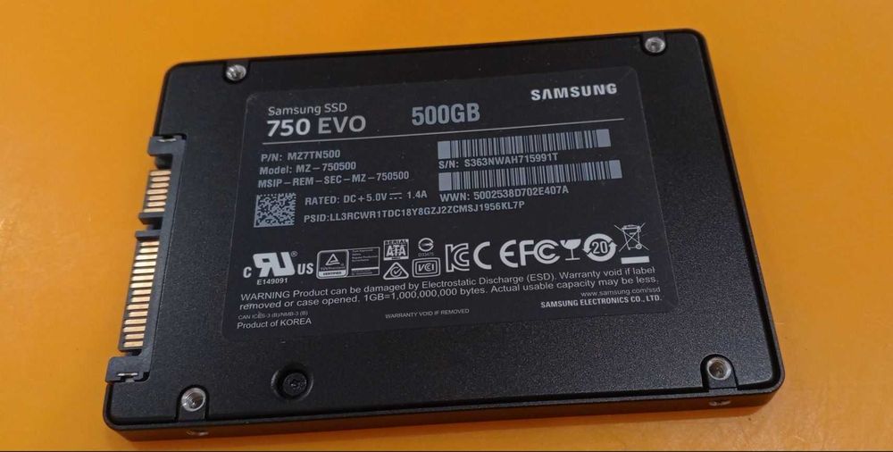 SSD Solid State Drive Samsung 750 EVO,500GB,Sata III,6GB/s