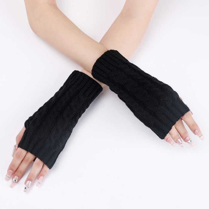 Manusi de iarna dama fara degete, Material Acril, Material Elastic