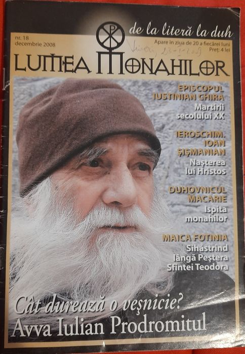 Revista Lumea monahilor, nr18/dec2008
