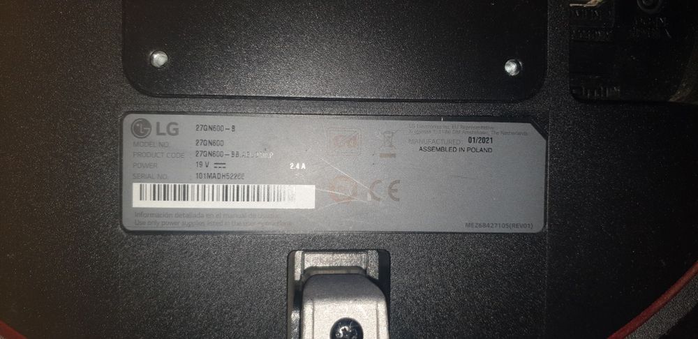 Monitor LG 27Gn600B Gsync