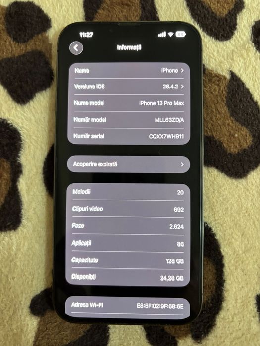 Iphone 13 pro max 128gb bat:83%