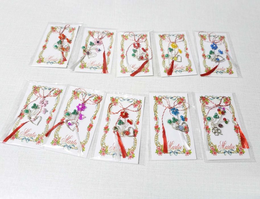 Reducere! Martisoare unicat, handmade din margele, modele diverse