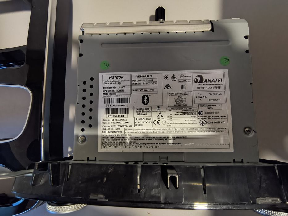 Radio USB Bluetooth cu consola Renault Clio4/2020