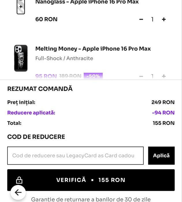 Valentine Day !Husa iphone 16 pro max noua !