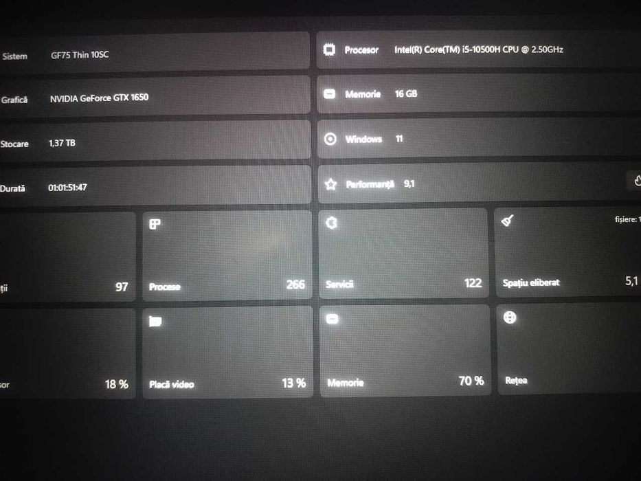 Laptop Gaming MSI GF75 Thin