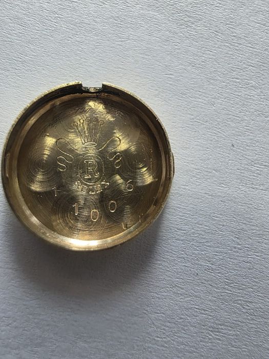 Rolex  Cocktail aur masiv 14k Cresarrow  safir veritabil fațetat cal 1400  ref 11006