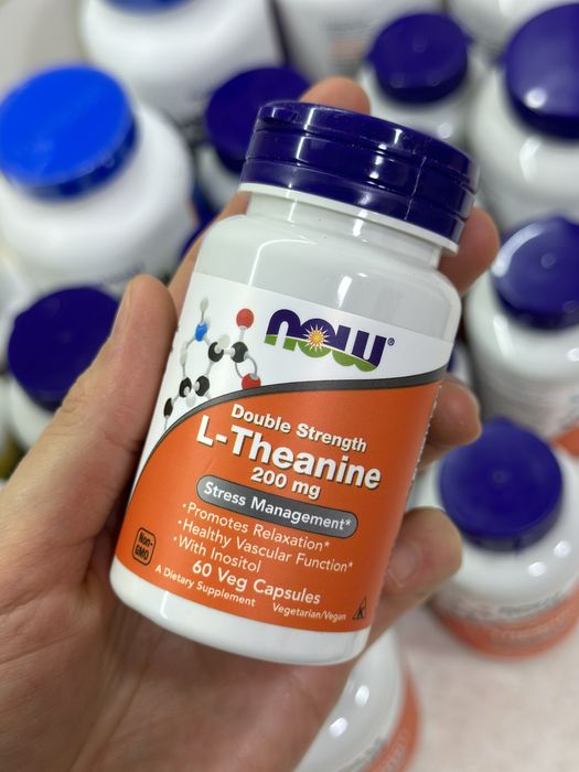 L-Theanine. L-Теанин. 200 мг 60, 120 капсул. В НАЛИЧИИ