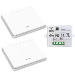 Безжичен кинетичен ключ за светлина 10A  RF ключ с реле приемник