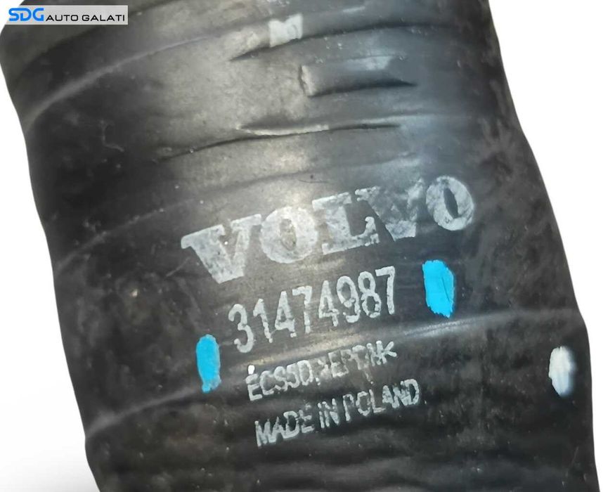 Furtun Conducta Tub Apa Racire Volvo V40 Cross Country 2.0 D2 D3 D4 D4204T 2015 - 2019 Cod 31474987 [LR7607]