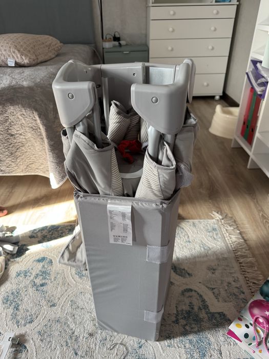 Кроватка манеж Joie Kubbie Sleep Wheat