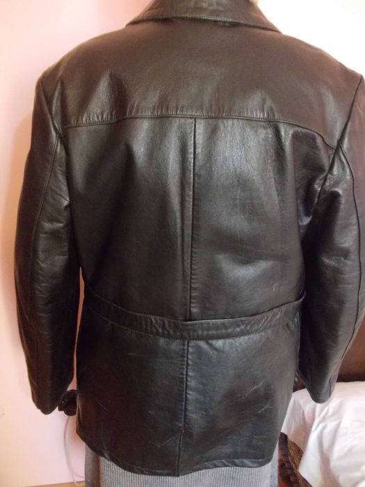 Haina barbateasca din piele naturala Mongolia,marimea 52