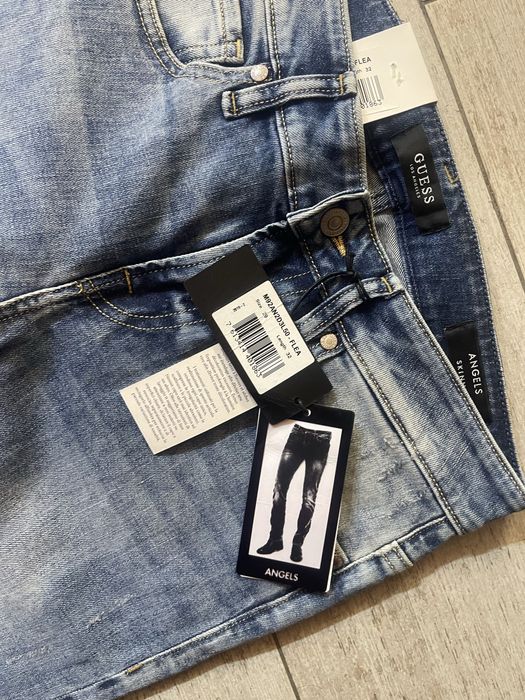 Blugi bărbați Guess Angels Skinny – Noi, cu etichetă