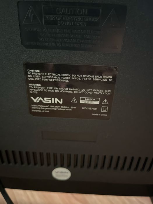Продам телевизор Yasin 32 дюйма